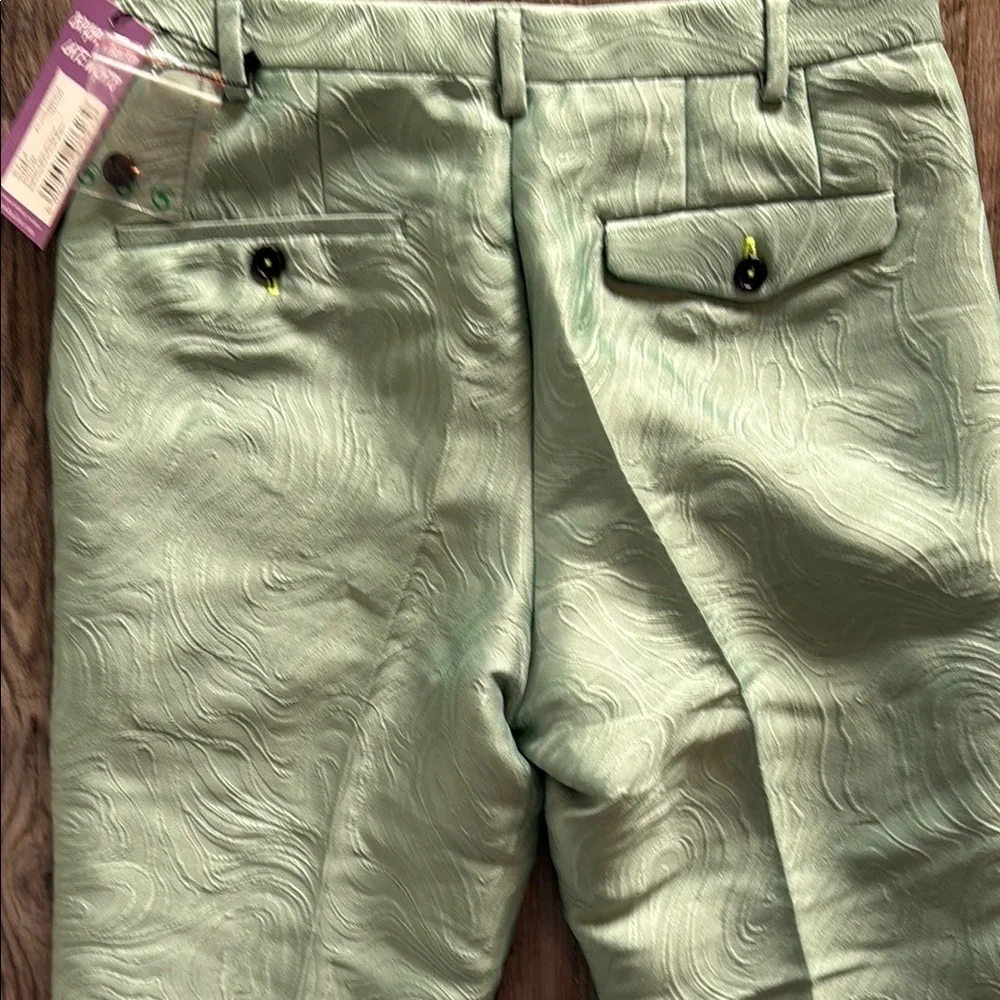 NWT Twisted Tailor Men's Green Textured Pants sz 30
